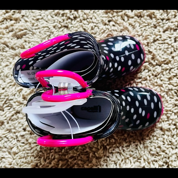 Capelli New York Kids Boots 4/5Polka Dots Black/White/Pink